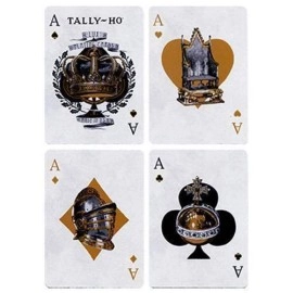 Spielkarten Tally Ho British Monarchy Playing Cards - Black - by LUX Playing Cards