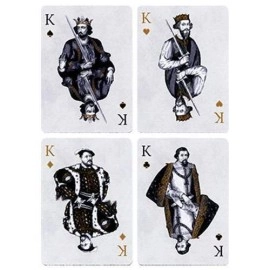Spielkarten Tally Ho British Monarchy Playing Cards - Black - by LUX Playing Cards