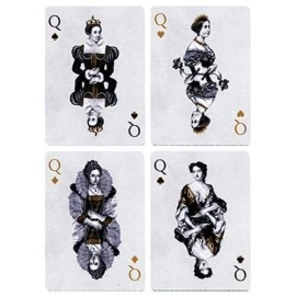 Spielkarten Tally Ho British Monarchy Playing Cards - Black - by LUX Playing Cards