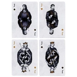 Spielkarten Tally Ho British Monarchy Playing Cards - Black - by LUX Playing Cards