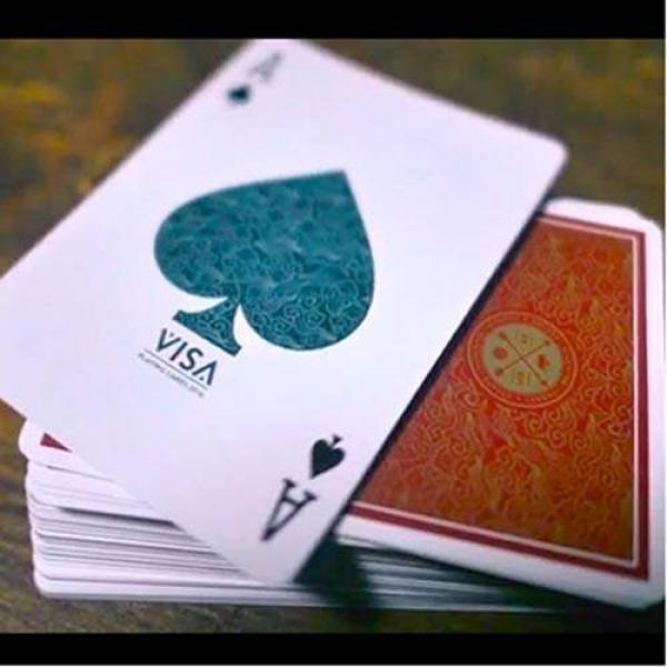 VISA Red Playing Cards by Patrick Kun and Alex Pan...