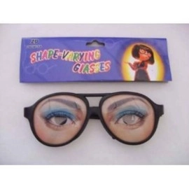 1 Pair Female Joke Funny Glasses