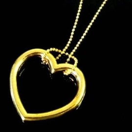 Ring & Chain - Heart Shape ( Gold )