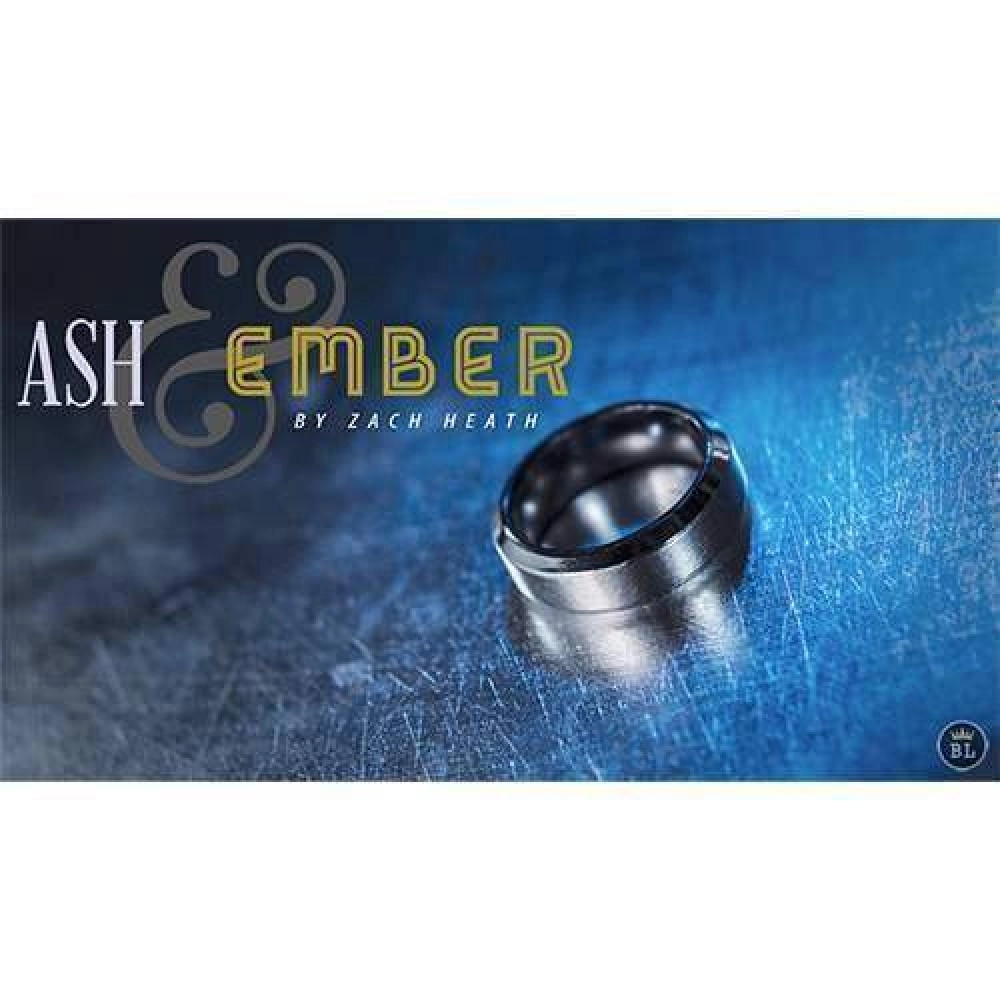 Ash and Ember Silver Beveled Size 14 (2 Rings) by Zach Heath
