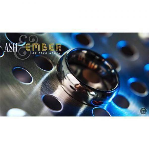 Ash and Ember Silver Curved Size 11 (2 Rings diame...