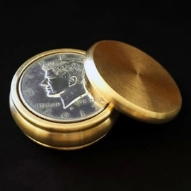 Buddha Slot Box Half Dollar - Brass