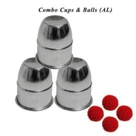Combo Cups & Balls (aluminum) by Premium magic