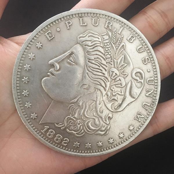 Jumbo Morgan Dollar (7cm) - Silver color
