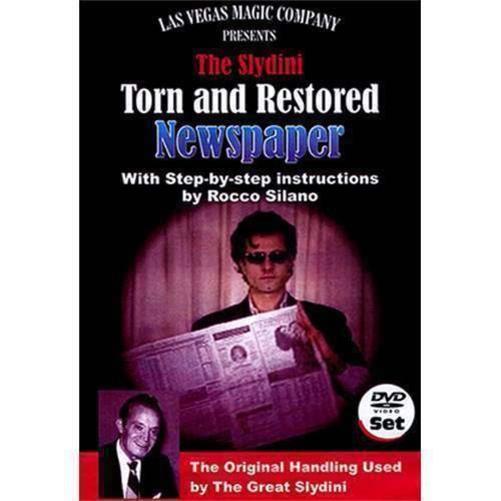 Slydini Newspaper Tear (With DVD and Gimmick) by Rocco Silano