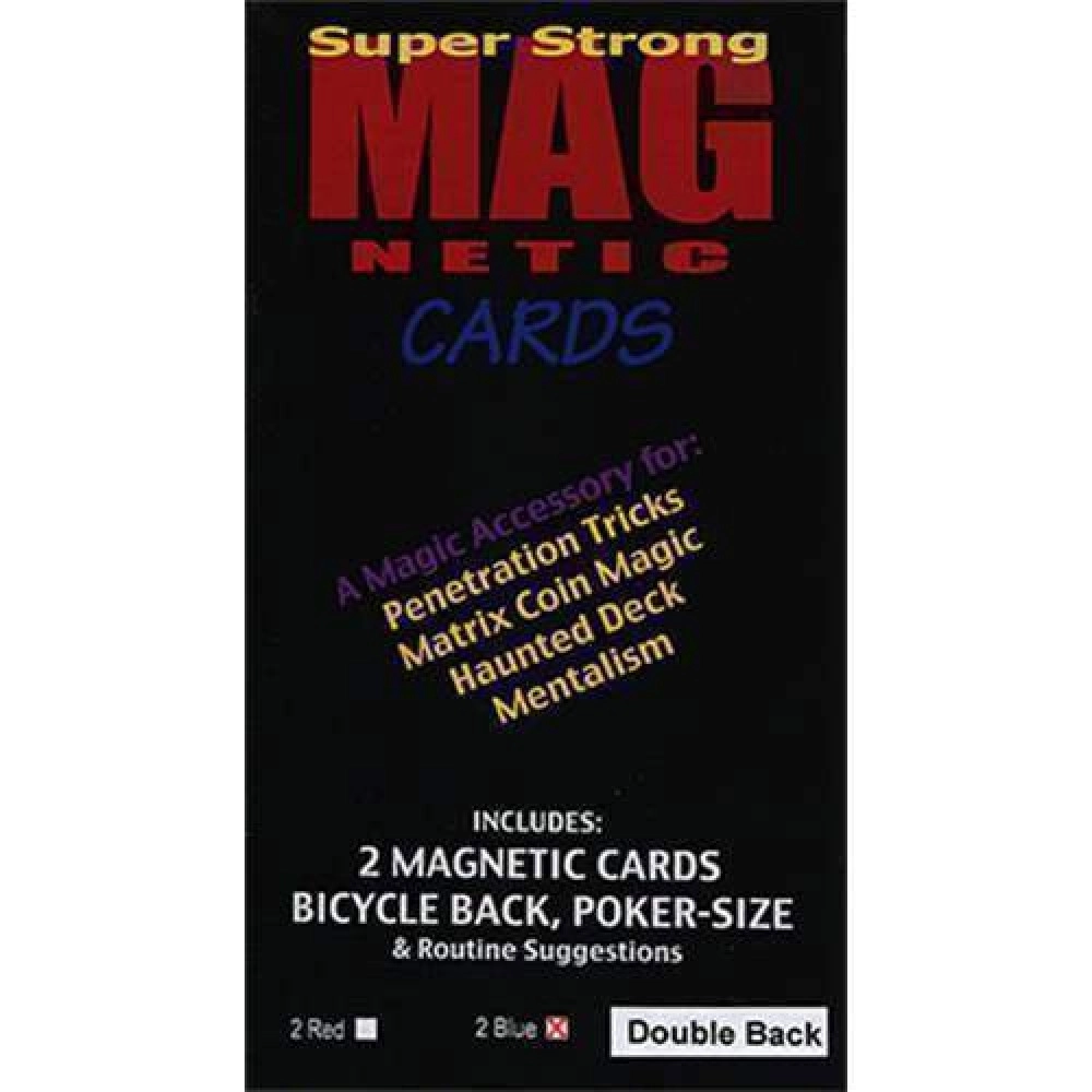 Magnetic Card - Bicycle Cards (2 Per Package) Double Back Blue by Chazpro Magic