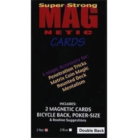 Magnetic Card - Bicycle Cards (2 Per Package) Double Back Red by Chazpro Magic