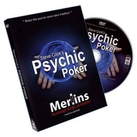 Psychic Poker by Steve Cook - DVD and Special Bicycle Cards