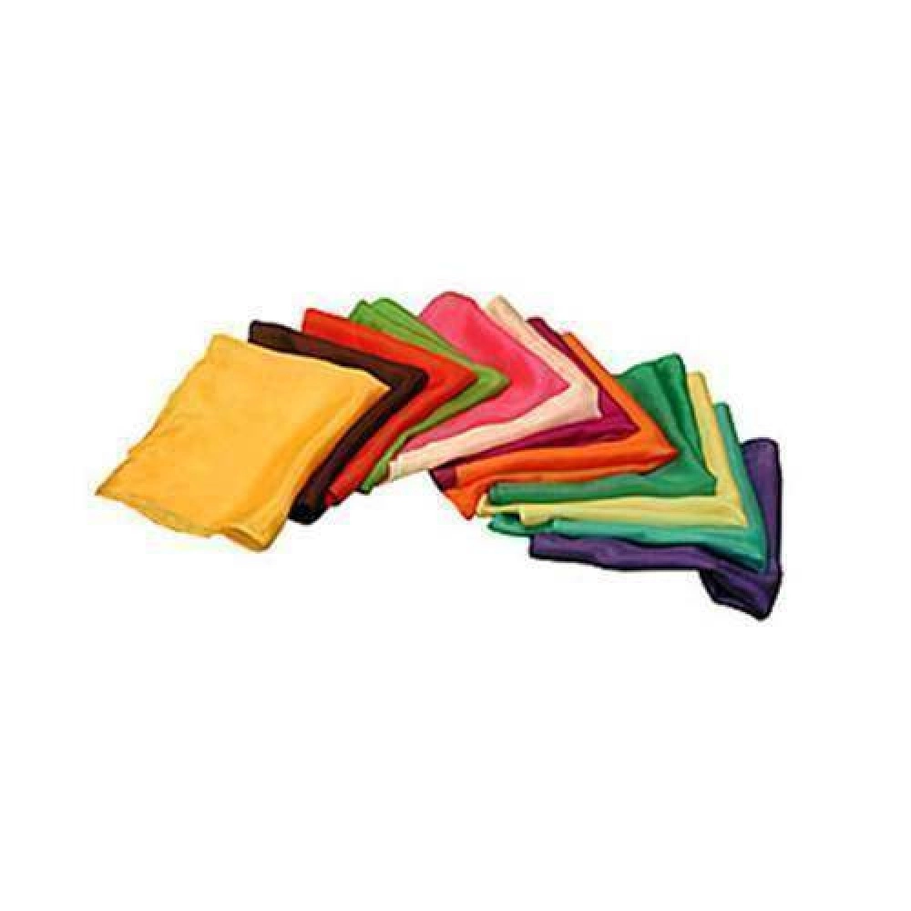 Silk squares - 20 cm Set of 12 Silk (Assorted dozen)