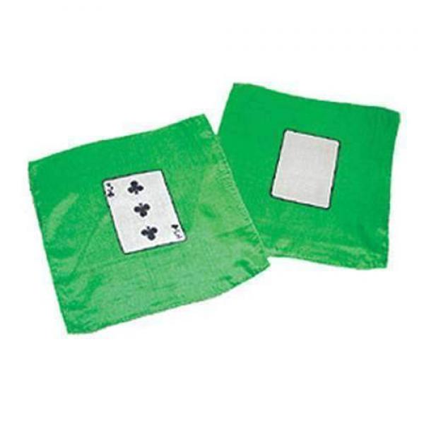 Card silk set - Three of Clubs and Blank card - 20 cm