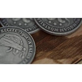 1902 Antique silver finish coins ( Half Dollar) by Ellusionist 