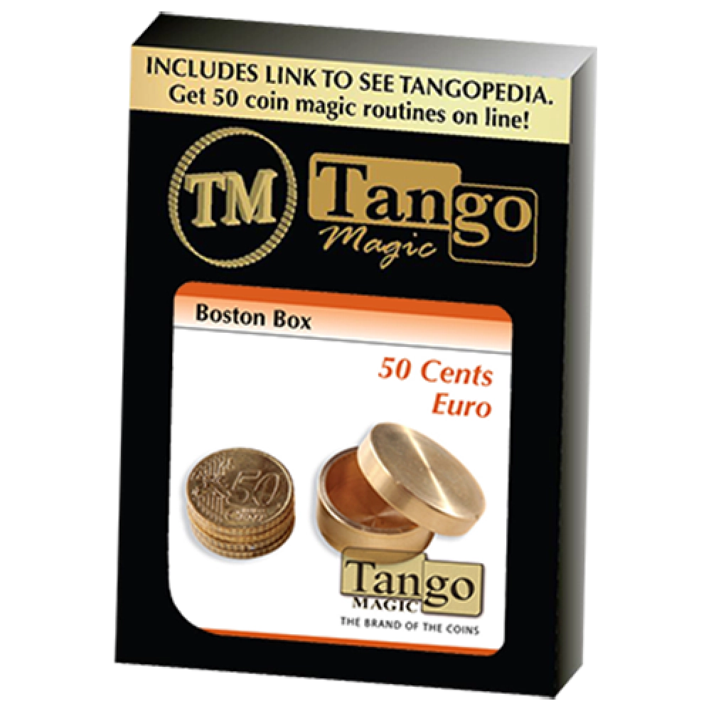 Boston Coin Box Brass (50 cents Euro) by Tango - Trick (B0006)
