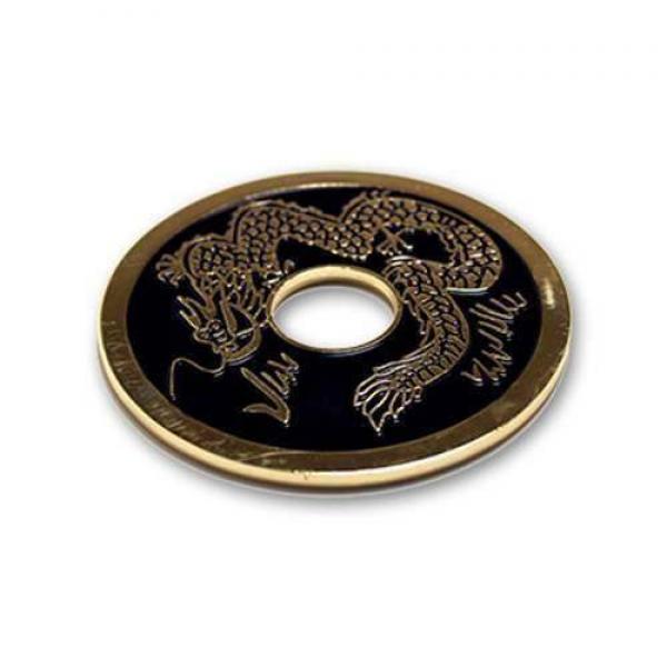 Chinese Coin (Black - 7.6 cm Jumbo Size) by Royal Magic