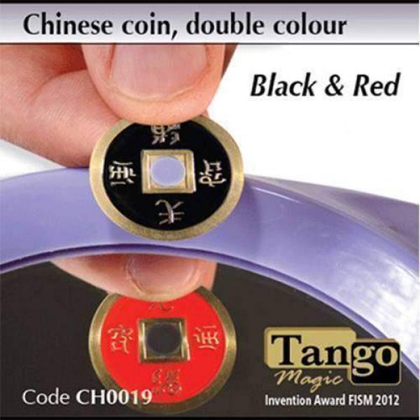 Chinese Coin Black & Red by Tango Magic 
