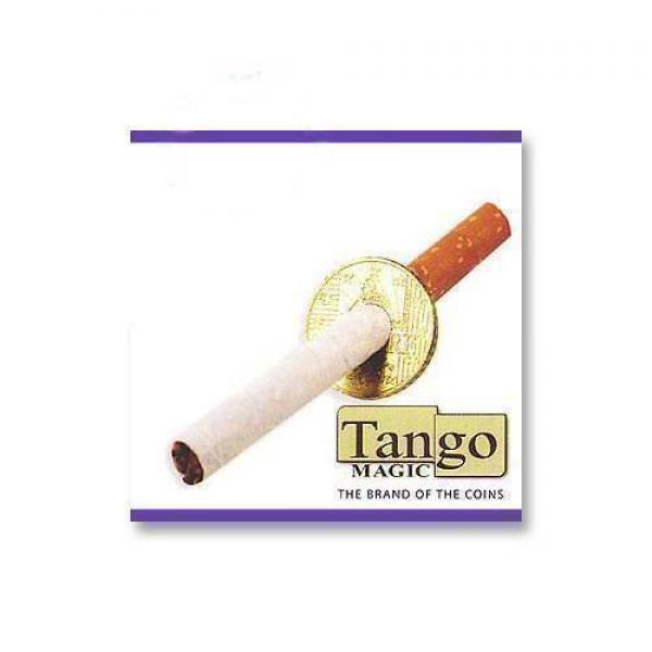 Cigarette thru Coin one side (spring system) by Tango Magic  - 50 cents Euro