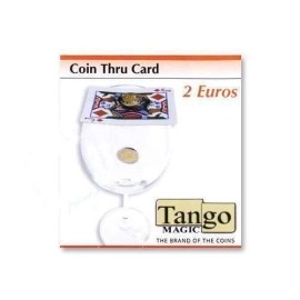Coin thru card - 2 Euro by Tango Magic