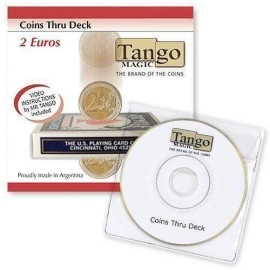 Coins thru Deck  (video instructions included) - 2 Euro