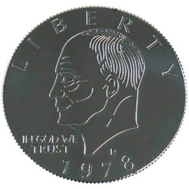 Eisenhower Palming Coin (Dollar Sized) by You Want it We Got it
