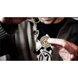 Ignition (Gun Metal Keyring + gimmick) by Mechanic Industries 