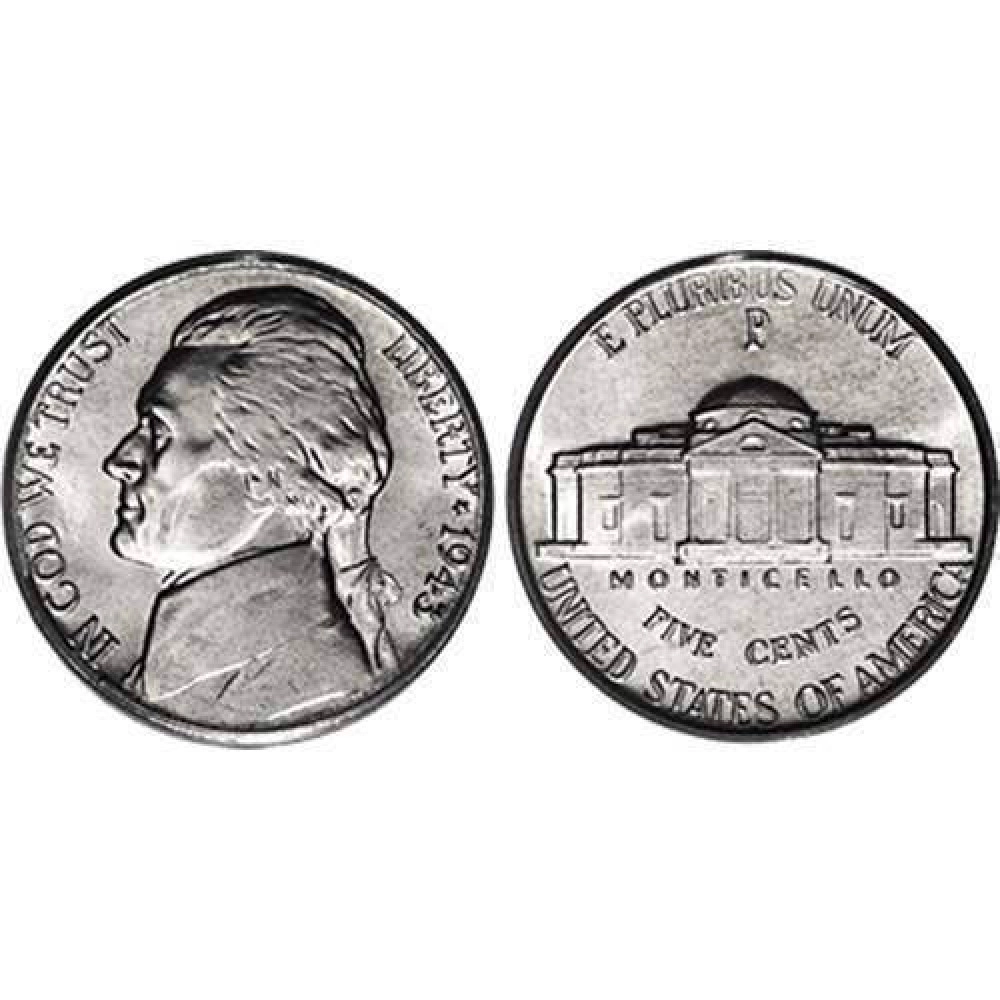 U.S. Nickel ungimmicked - one roll of 20 coins