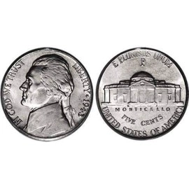U.S. Nickel ungimmicked - one roll of 20 coins
