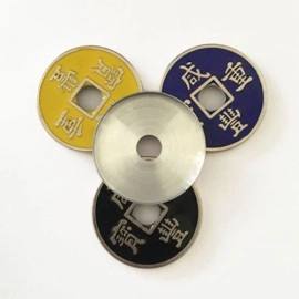 Expanded Shell Chinese Coin (Xianfeng, Half Dollar Size, Yellow)