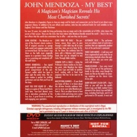 John Mendoza - My Best - 3 DVD Set