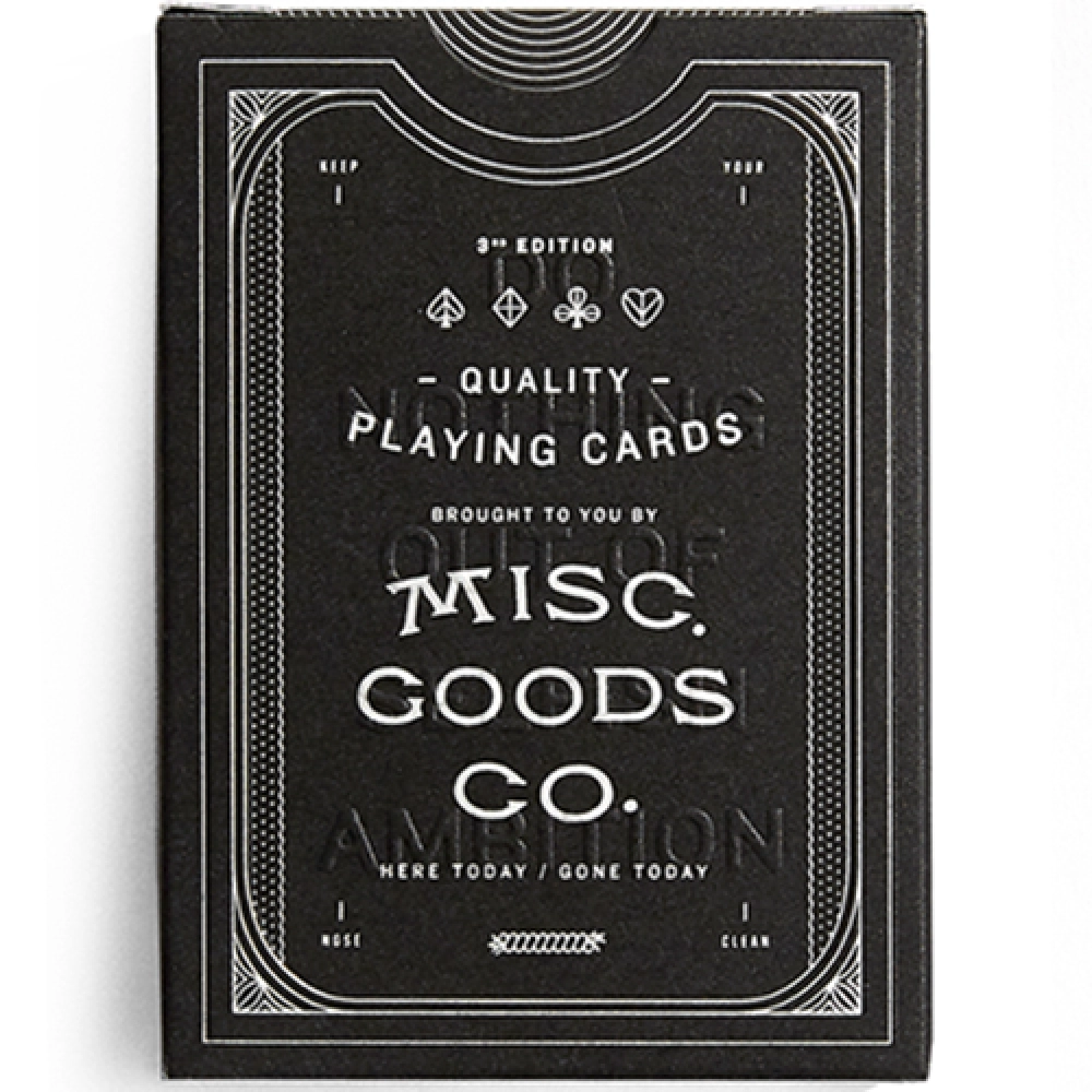 Spielkarten The MGCO Black Playing Cards
