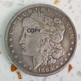 1885-American S Morgan Coin Replica One Dollar Commemorative Coin Collection