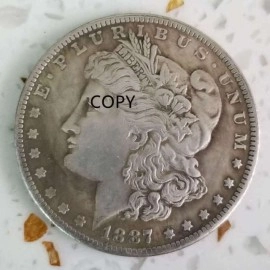 1887-American S Morgan Coin Replica One Dollar Commemorative Coin Collection