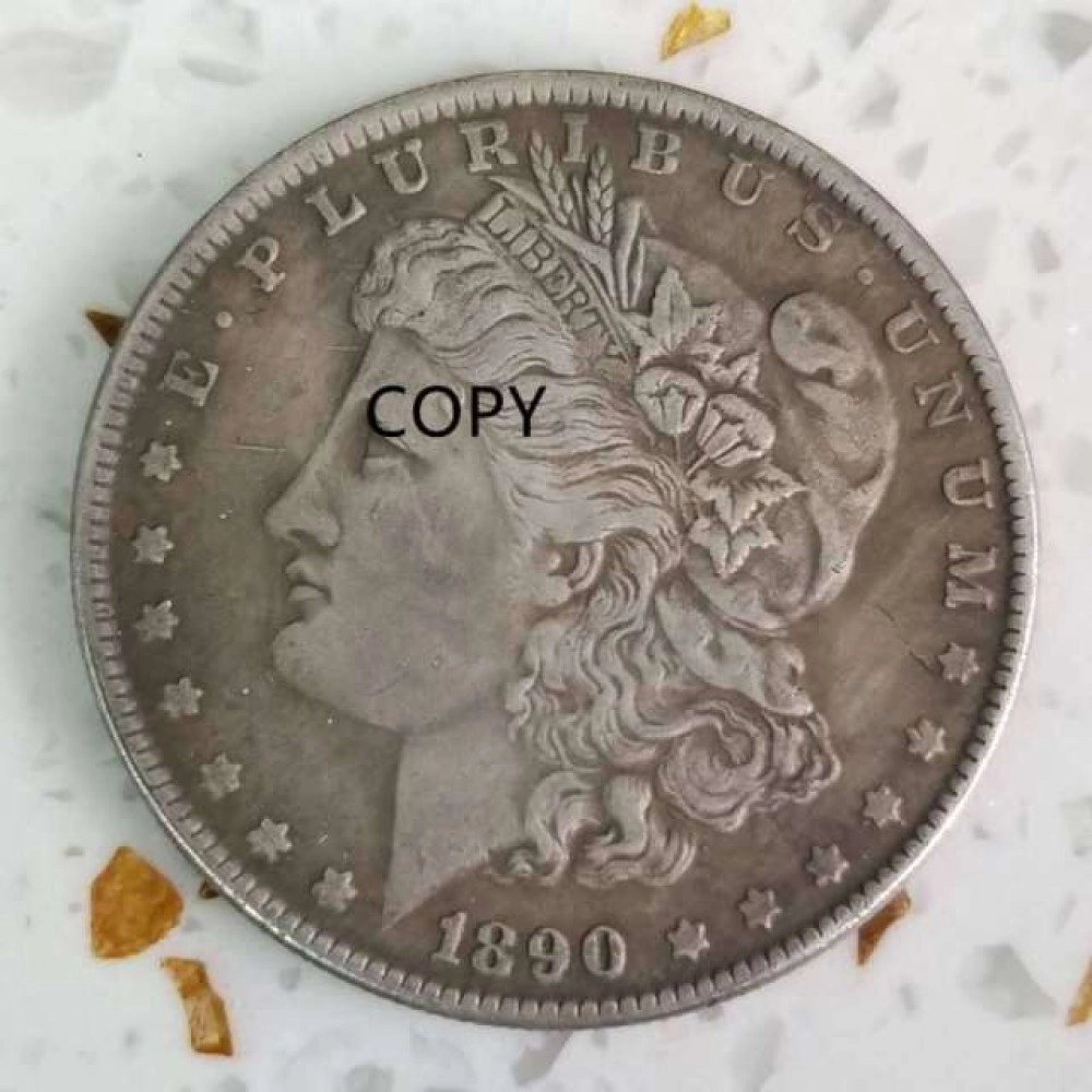 1890-American S Morgan Coin Replica One Dollar Commemorative Coin Collection