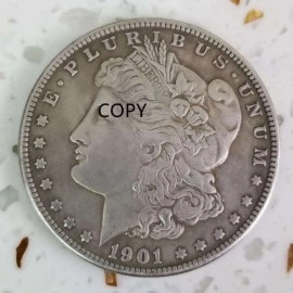 1901-American S Morgan Coin Replica One Dollar Commemorative Coin Collection