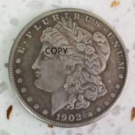 1902-American S Morgan Coin Replica One Dollar Commemorative Coin Collection