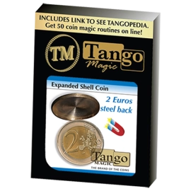 Expanded Shell Coin (steel back) - 2 Euro by Tango Magic 