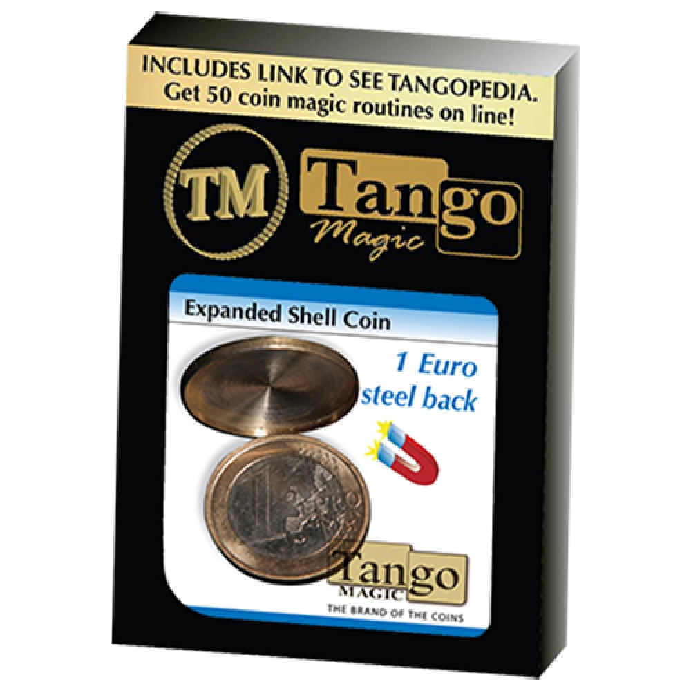 Expanded Shell Coin (steel back) - 1 Euro by Tango Magic