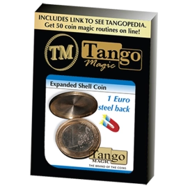 Expanded Shell Coin (steel back) - 1 Euro by Tango Magic