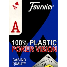 Spielkarten Fournier Plastic Playing Cards Large Pips (Blu)