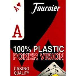 Spielkarten Fournier Plastic Playing Cards Large Pips (red)