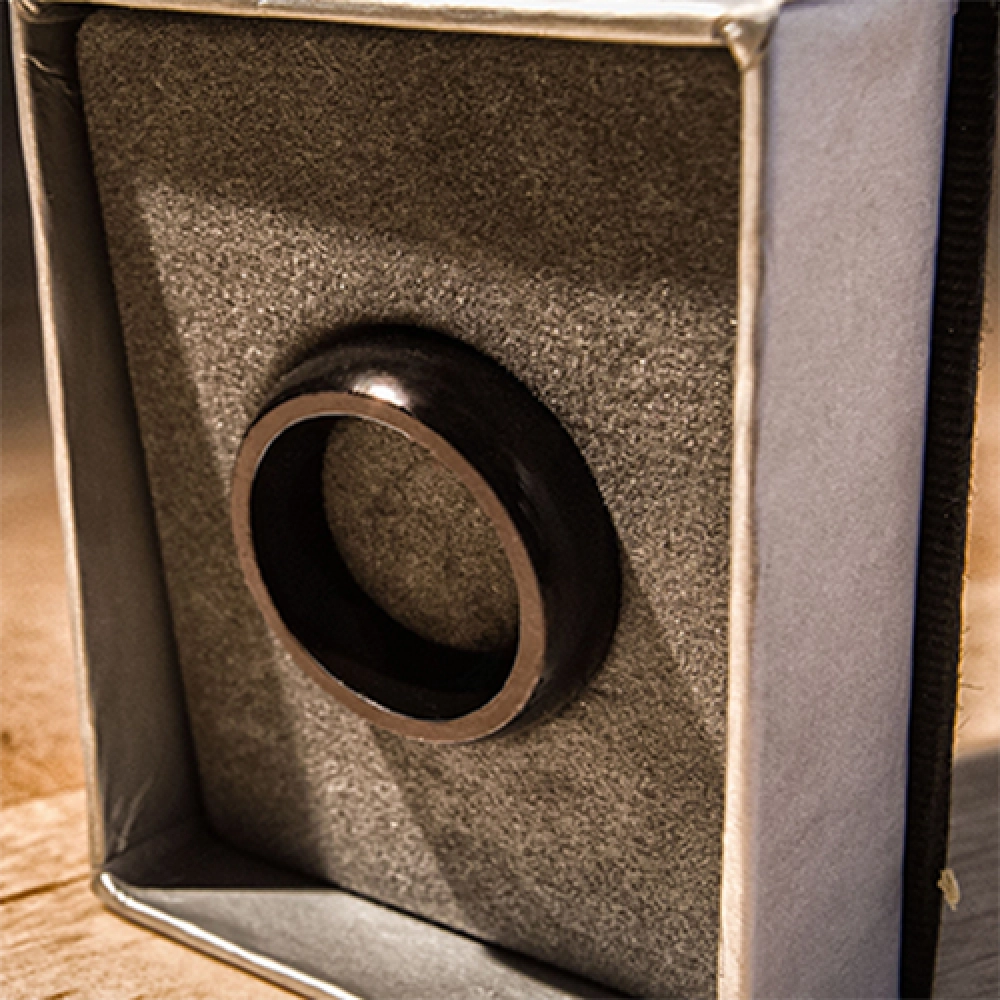 Kinetic PK Ring (Black) Curved size 9 by Jim Trainer