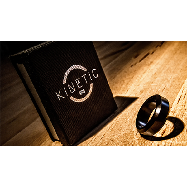 Kinetic PK Ring (Black) Beveled size 10 by Jim Trainer