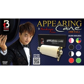 Appearing Cane (Metal / White) by Handsome Criss and Taiwan Ben Magic