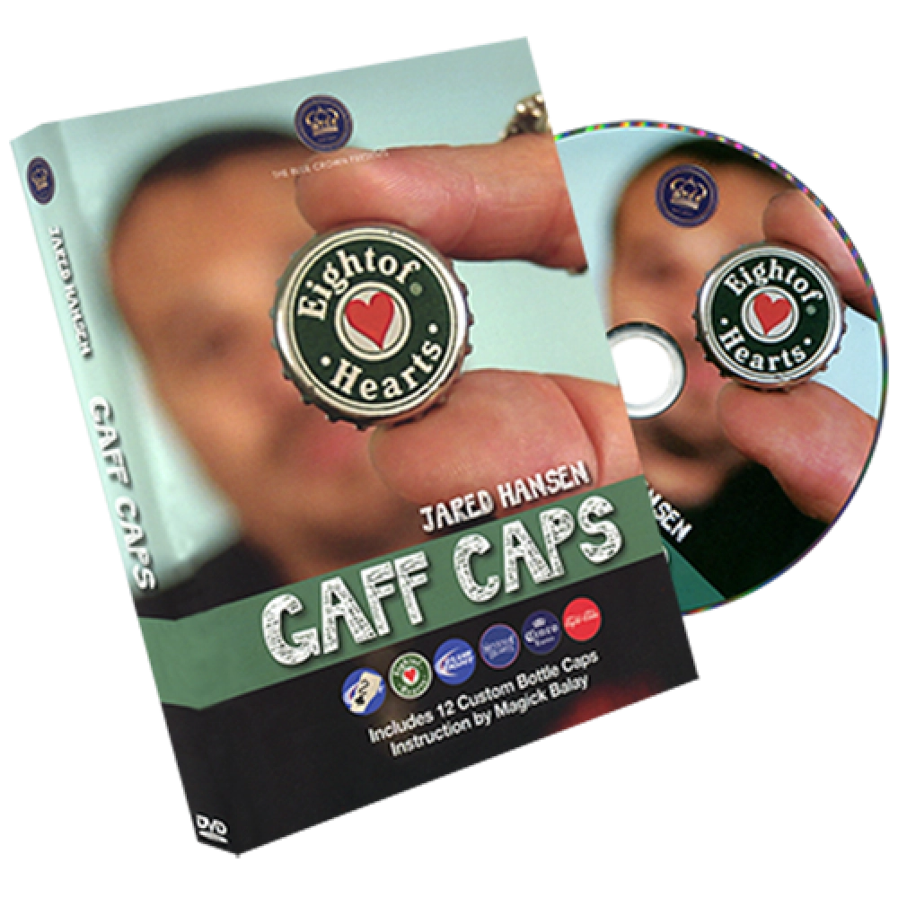 Gaff Caps by Jared Hansen & The Blue Crown - DVD and 12 Bottle Cups
