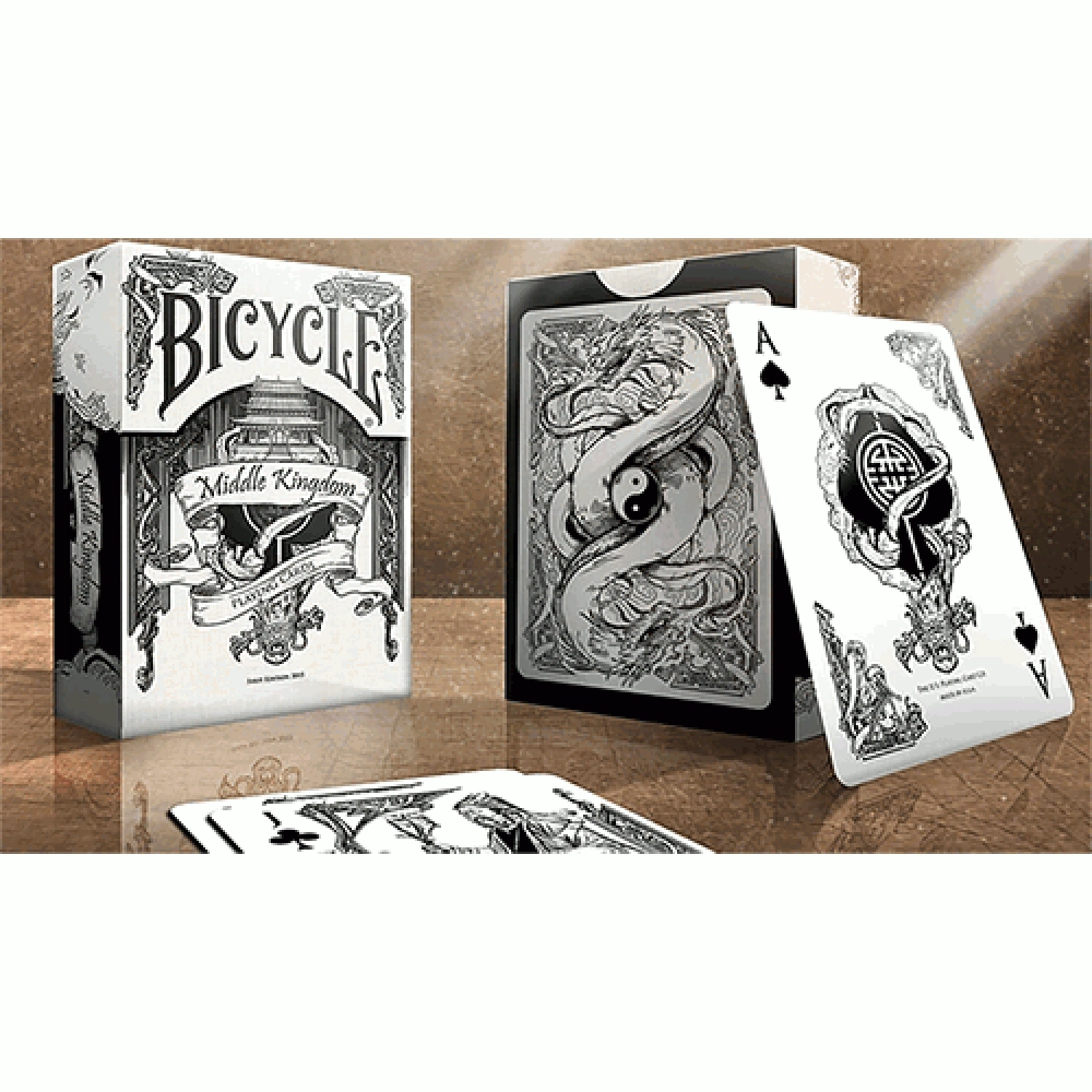 Spielkarten Bicycle Middle Kingdom (White)  Playing Cards Printed by US Playing Card Co