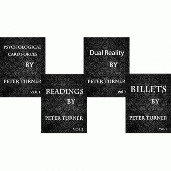 4 Volume Set of Reading, Billets, Dual Reality and Psychological Playing Card Forces by Peter Turner eBook DOWNLOAD