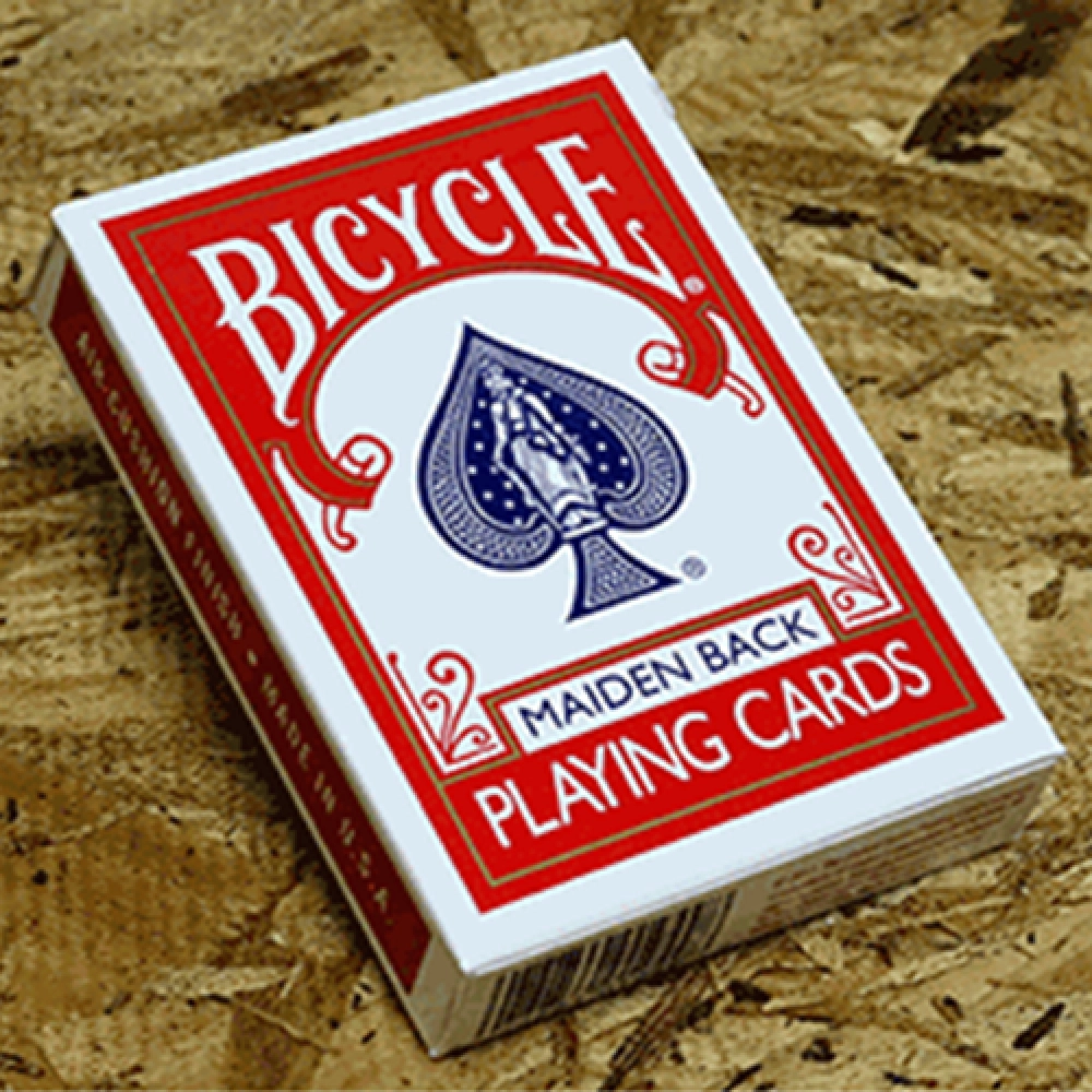 Spielkarten Bicycle Maiden Back (Red) by US Playing Card Co