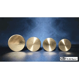 Nested Coin Box Brass (4) by Mr. Magic